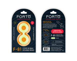 Forto F-81 Sili C&B Double Ring Sml Glow