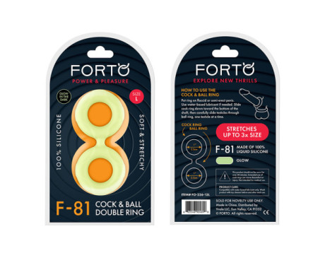 Forto F-81 Sili C&B Double Ring Lrg Glow