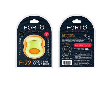 Forto F-22 Sili C&B D-Ring Small Glow