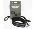 Collar And Leash Neoprene Silver