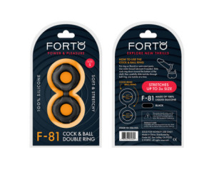 Forto F-81 Sili C&B Double Ring Sml Blk