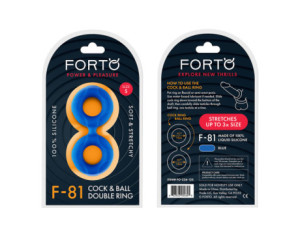 Forto F-81 Sili C&B Double Ring Sml Blue