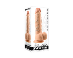 Evolved Realistic 8in Dildo W/Balls Beig