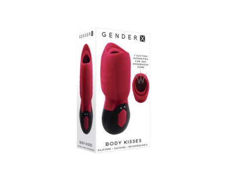 GX Body Kisses Suction Massager Red