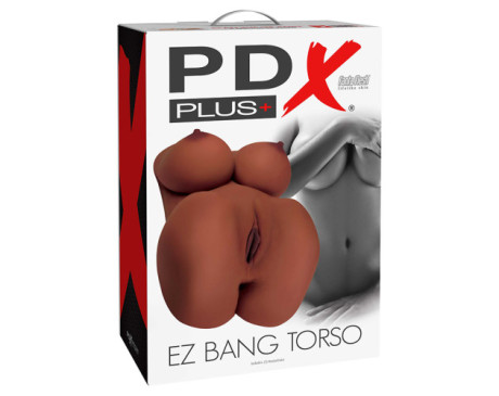 PDX Plus EZ Bang Torso Masturbator Brown