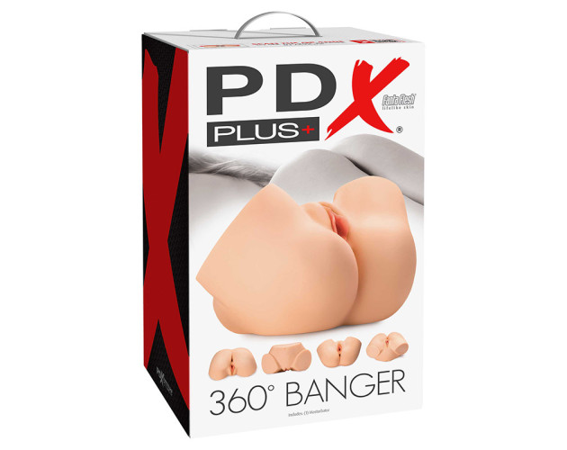 PDX Plus 360º Banger Masturbator Beige