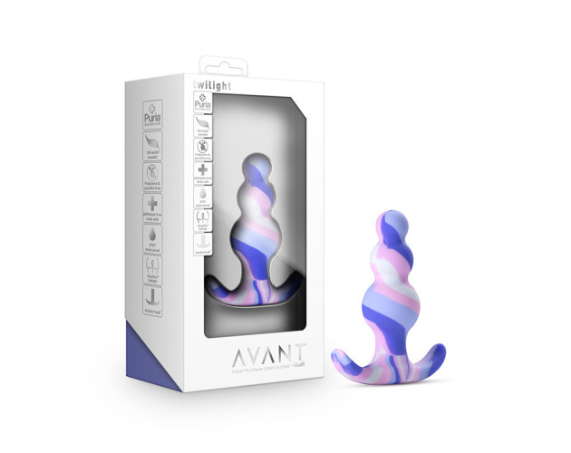 Avant Twilight Silicone Anal Plug Blue