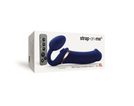 Strap-On-Me MultiOrgsmBendStrapOn Blu XL