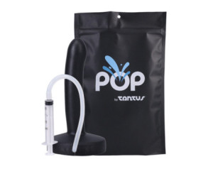 Tantus POP Slim Squirting Dildo Blk BAG