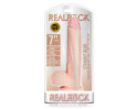 RealRock 7in Straight Dildo W/Balls Bge