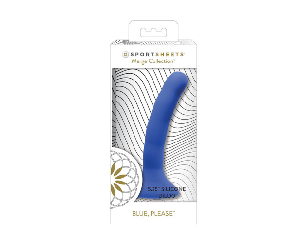 SS Merge Please 5in Silicone Dildo Blue