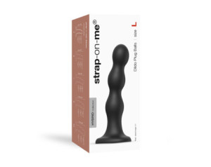 Strap-On-Me Hybrid DildoPlugBalls Blk L