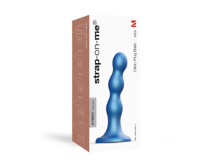 Strap-On-Me Hybrid DildoPlugBalls Blu M