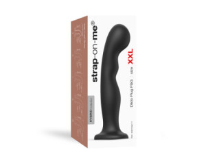 Strap-On-Me Hybrid DildoPlug P&G Blk XXL