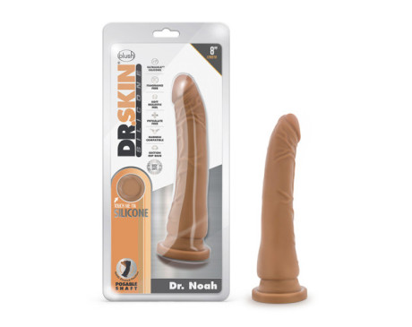 Dr. Skin Silicone Dr. Noah 8in Dildo Tan