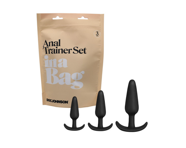 In A Bag Anal Trainer Set Black