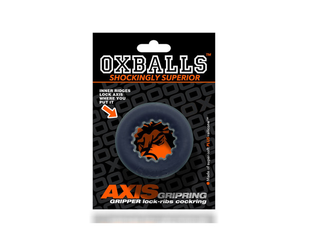 Oxballs Axis Rib Griphold Cockring Blac