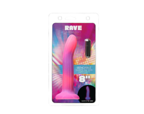 Addiction Rave Dong 8in Pink