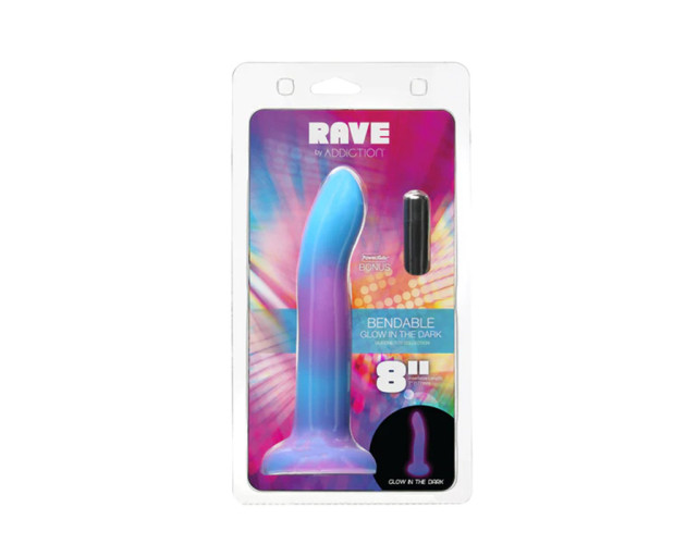 Addiction Rave Dong 8in Purple