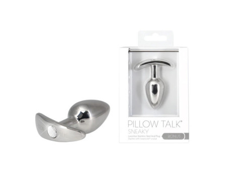 Pillow Talk Sneaky SS B.Plug W/Swaro Cry