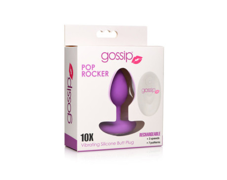 Gossip Pop Rocker Vibrating Plug Violet