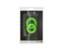 Ouch GITD 2Pc Silicone Cockring Set Grn