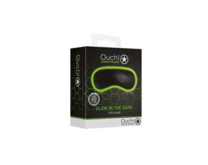 Ouch GITD Eye Mask Black/Neon Green