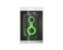 Ouch GITD Cockring&Ball Strap NeonGreen