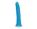 Realrock GITD Slim 9in Dildo Neon Blue