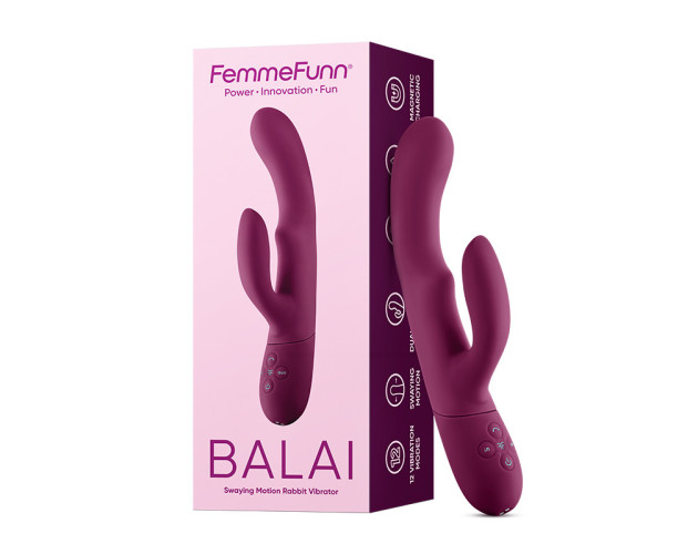 FemmeFunn Balai Vibrator Dark Fuchsia