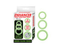 Enhancer Green Glow Rings Set of 3