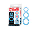 Enhancer Blue Glow Rings Set of 3