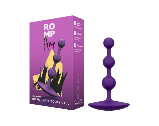 ROMP Amp Silicone Anal Plug Dark Purple