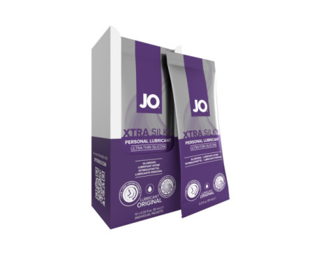 JO Xtra Silky Silicone Lube Foils 12pc