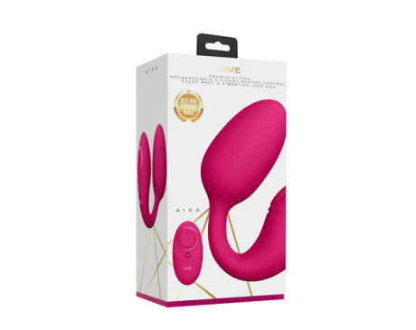 VIVE AIKA Remote Dual Stim Egg Vibe Pink