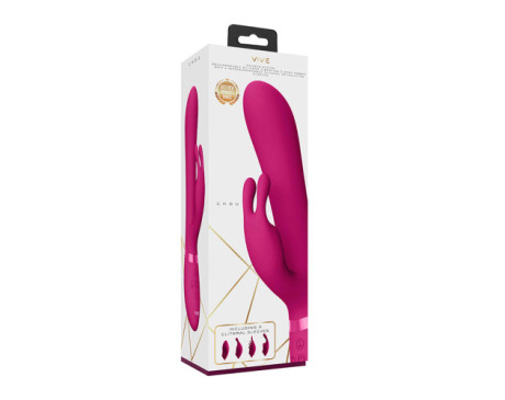 VIVE CHOU Rabbit Vibrator W/Sleeves Pink