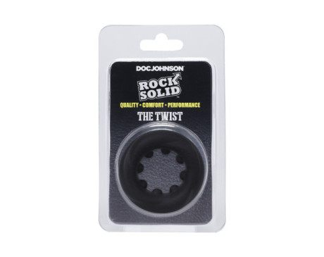 Rock Solid The Twist Silicone C-Ring Bk