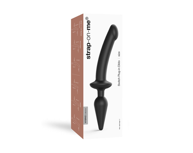 Strap-On-Me Switch Plug&Dildo Black XXL