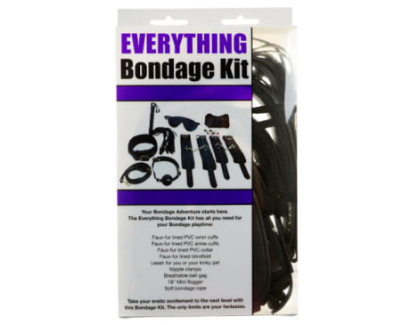 Ple'sur 12pc Everything Bondage Kit Blk