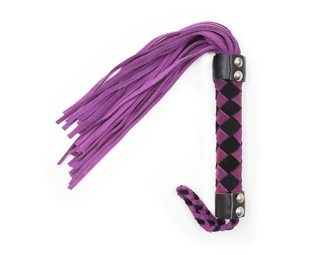 Ple'sur 15.5in Leather Flogger Purple