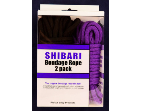 Ple'sur Purple & Black 10m Rope Kit 2pk