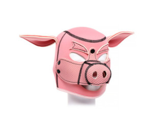 Ple'sur Neoprene Pig Mask Hood Pink