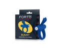 Forto Bunny Vibrating Cockring Blue