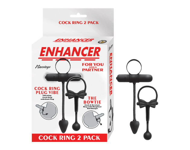 Enhancer Cockring 2 Pack Black