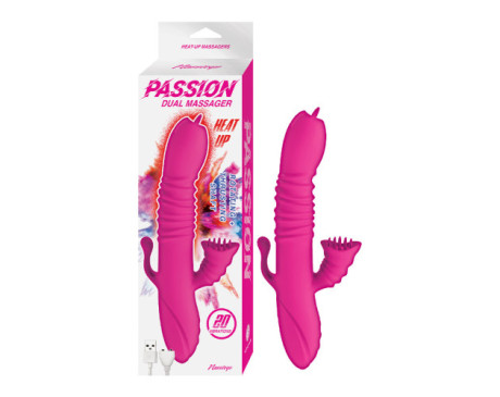 Passion Dual Massager Heat Up Pink