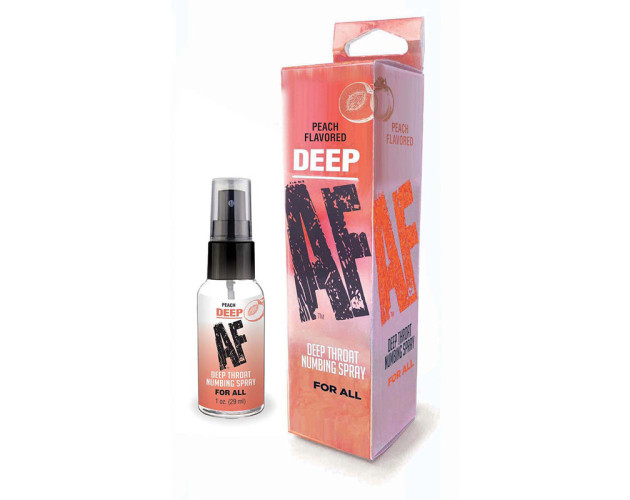 Deep AF Numb Throat Spray Peach 1oz