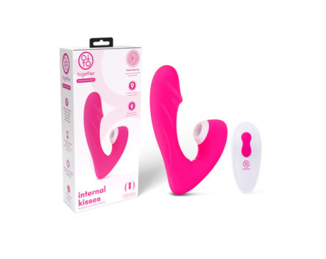 Together Internal Kiss RC Vibrator Pink