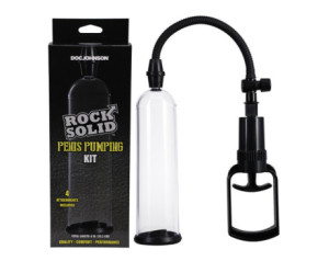 Rock Solid Penis Pumping Kit Black/Clear