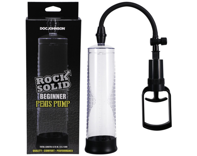 Rock Solid Beginner Penis Pump Black/Cle