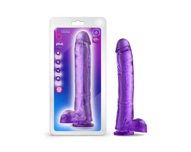 B Yours Plus Hefty n Hung 14in Purple